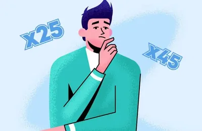 Ilustración de multiplicadores x25 y x45 de requisitos de apuesta